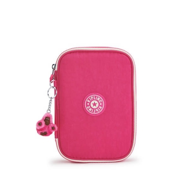 Kipling 100 Pens Fashion Pencil Case Pink | AU2396JCD