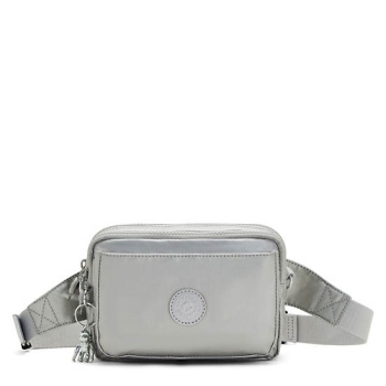 Kipling Abanu Multi Metallic Convertible Crossbody Bags Light Grey | AU6581YNI