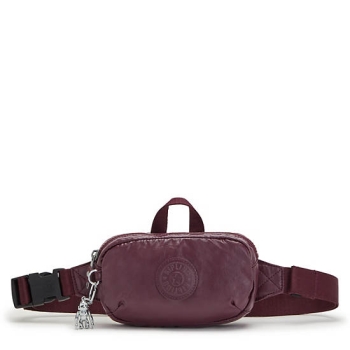 Kipling Alys Metallic Waist Bags Burgundy | AU1503VNF