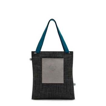 Kipling Annas Tote Bags Black Grey | AU8152LQH