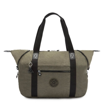 Kipling Art Medium Iconic Tote Bags Green | AU5317JYN