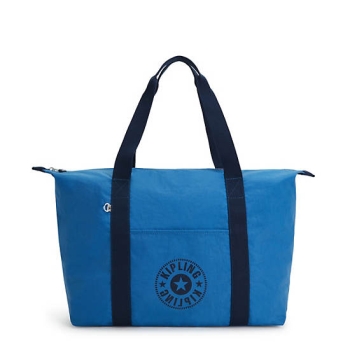 Kipling Art Medium Lite Tote Bags Blue | AU1480TFH