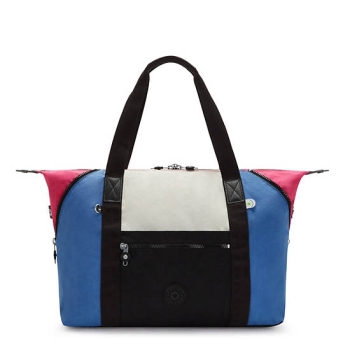 Kipling Art Medium Tote Bags Blue Pink | AU3572ZLG