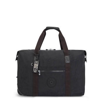 Kipling Art on Wheels Rolling Tote Bags Black | AU0435PUF