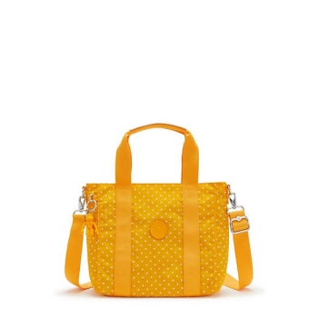 Kipling Asseni Mini Printed Tote Bags Yellow | AU7905OZK