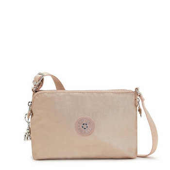 Kipling Boyd Metallic Crossbody Bags Gold | AU9305LKQ