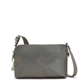 Kipling Boyd Metallic Crossbody Bags Greyl | AU8603CYI