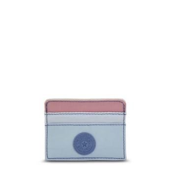 Kipling Cardy Card Holder Pouches Light Blue Pink | AU0256ZKC