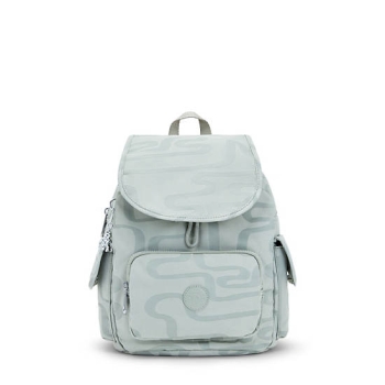 Kipling City Pack Small Classic Printed Backpacks Turquoise | AU7342BTO