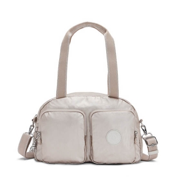 Kipling Cool Defea Metallic Shoulder Bags Beige | AU9573ZJB