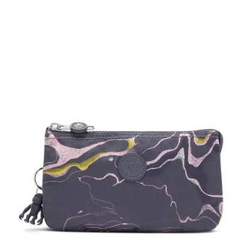 Kipling Creativity Large Printed Pouches Grey | AU1563XRZ