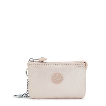 Kipling Creativity Mini Metallic Pouches White | AU7296HXZ