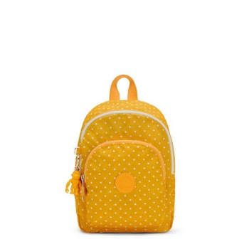 Kipling Curtis Compact Printed Convertible Backpacks Yellow | AU3892DCF