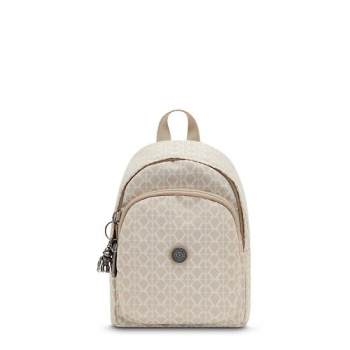 Kipling Delia Compact Printed Convertible Backpacks Beige | AU1752KJX