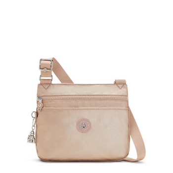 Kipling Emmylou Metallic Crossbody Bags Gold | AU1204MXC