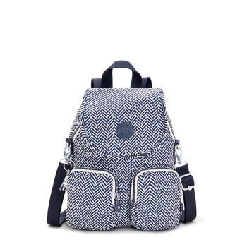 Kipling Firefly Up Printed Convertible Backpacks Grey | AU3861PKX