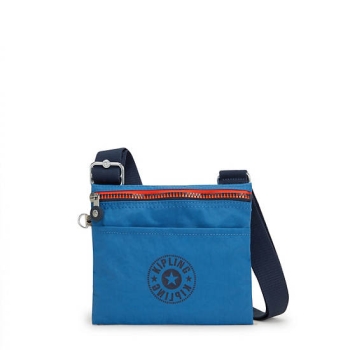 Kipling Gib Crossbody Bags Blue | AU6754YLU