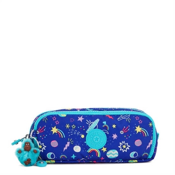 Kipling Gitroy Printed Pencil Case Pouches Purple | AU0671VQN