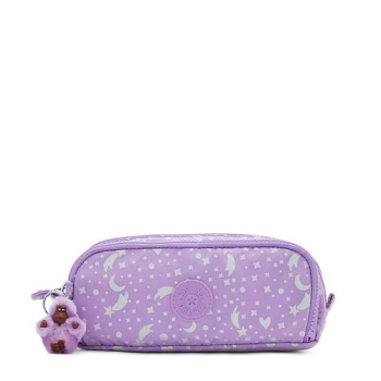 Kipling Gitroy Printed Pencil Case Pouches Metal | AU7250ZOH