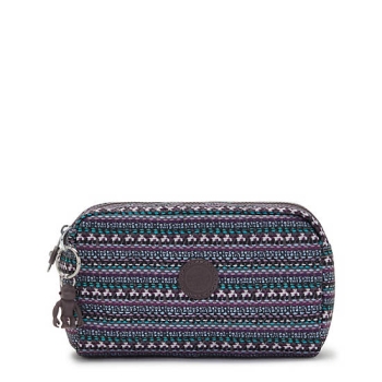 Kipling Gleam Printed Pouches Grey | AU3649PLK