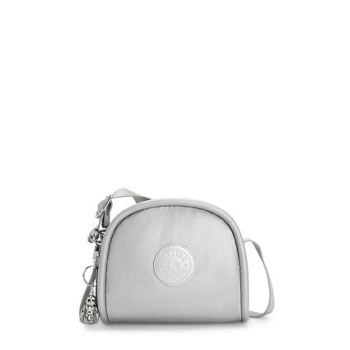 Kipling Jesper Metallic Crossbody Bags Silver | AU4285AFR