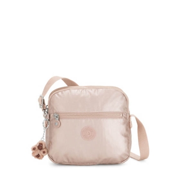 Kipling Keefe Metallic Crossbody Bags Gold | AU0329COB