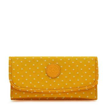 Kipling Money Land Printed Snap Wallets Yellow | AU4268UPR