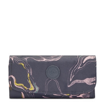 Kipling Money Land Printed Snap Wallets Grey | AU4320VDK