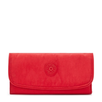 Kipling Money Land Snap Wallets Red | AU5896IJA