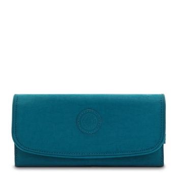 Kipling Money Land Snap Wallets Turquoise | AU5287GAS