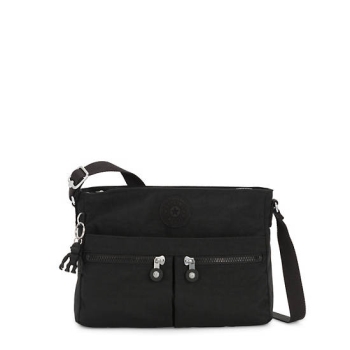 Kipling New Angie Crossbody Bags Black | AU1827VEX