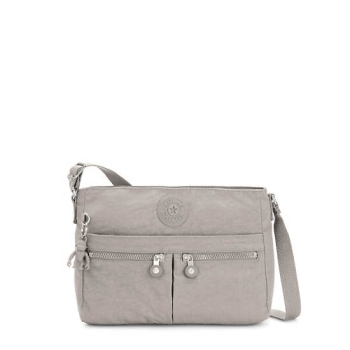 Kipling New Angie Crossbody Bags Grey | AU3815TYF