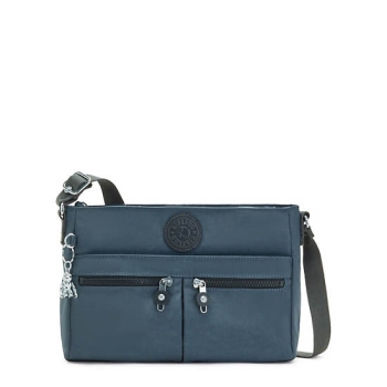 Kipling New Angie Crossbody Bags Navy Grey | AU5872JIS