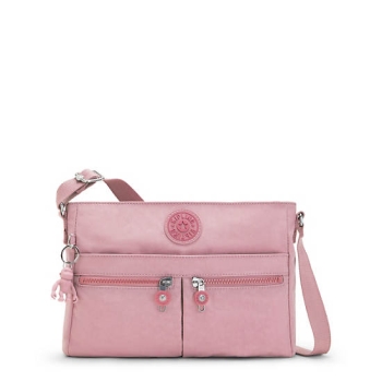 Kipling New Angie Crossbody Bags Pink | AU1267EQZ