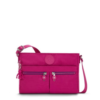 Kipling New Angie Fashion Crossbody Bags Pink Fuchsia | AU4123MCU