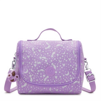 Kipling New Kichirou Printed Lunch Bag Purple | AU4021XAJ