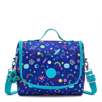 Kipling New Kichirou Printed Lunch Bags Blue | AU7359ZMB