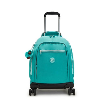 Kipling New Zea 15" Laptop Rolling Backpacks Turquoise | AU6319GZE