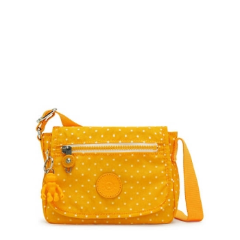 Kipling Sabian Classic Printed Crossbody Mini Bags Yellow | AU7834POG