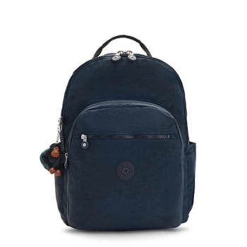 Kipling Seoul Extra Large 17" Laptop Backpacks Blue | AU6341YGC