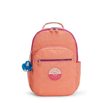 Kipling Seoul Large 15" Laptop Backpacks Orange | AU0614BXC