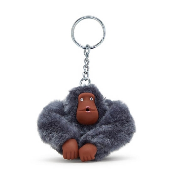 Kipling Sven Monkey Keychains Grey | AU4092DMX