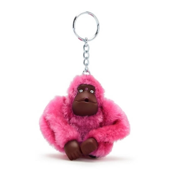 Kipling Sven Monkey Keychains Pink Purple | AU2680EXU