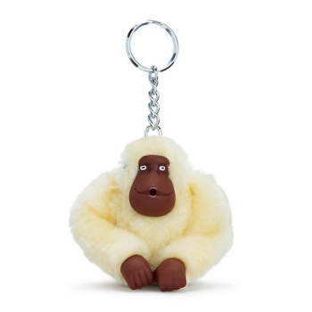 Kipling Sven Monkey Keychains White | AU5681EOM