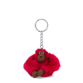 Kipling Sven Small Monkey Keychains Red | AU9810XAI