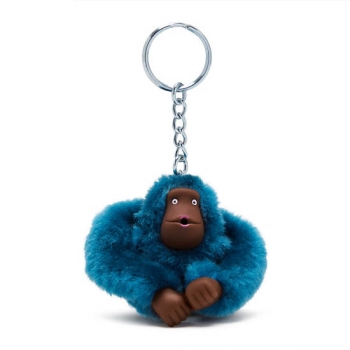 Kipling Sven Small Monkey Keychains Turquoise | AU7859CPU