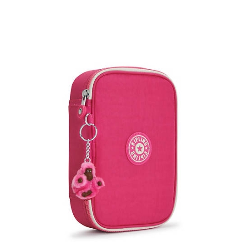 Kipling 100 Pens Classic Case Pouches Pink | AU5324YAS