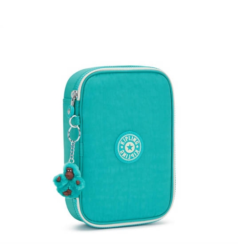 Kipling 100 Pens Classic Case Pouches Turquoise | AU9810CYV