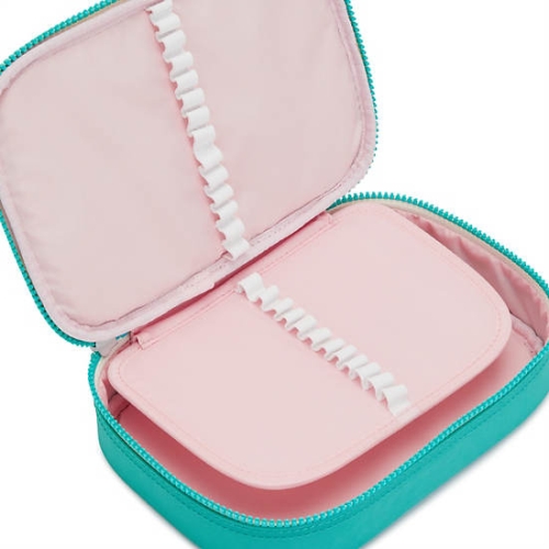 Kipling 100 Pens Classic Case Pouches Turquoise | AU9810CYV