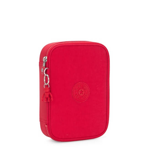 Kipling 100 Pens Classic Pencil Case Red | AU7910LVB